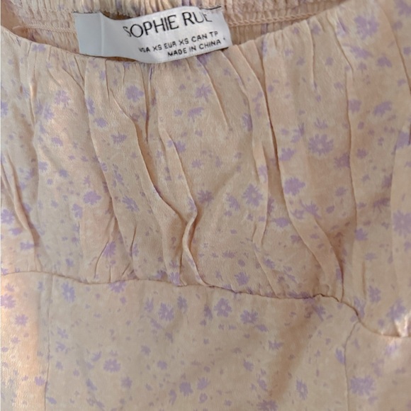 Sophie Rue Puff Sleeve Floral Crop Top XS – Cottagecore Vibes - Picture 4 of 4